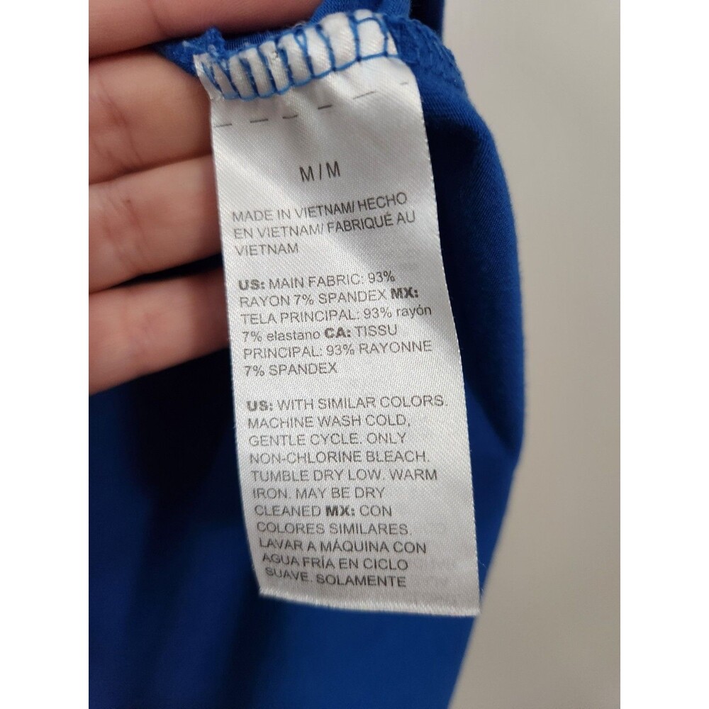 Soma Short Sleeve Pajama Tee Womens Sz Medium Blue Soft Comfy PJ Top Sleep Shirt - Picture 4 of 5